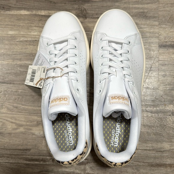 Brand NEW Adidas Cloudfoam Advantage Women’s Size 9.5 / leopard print! - Picture 2 of 6